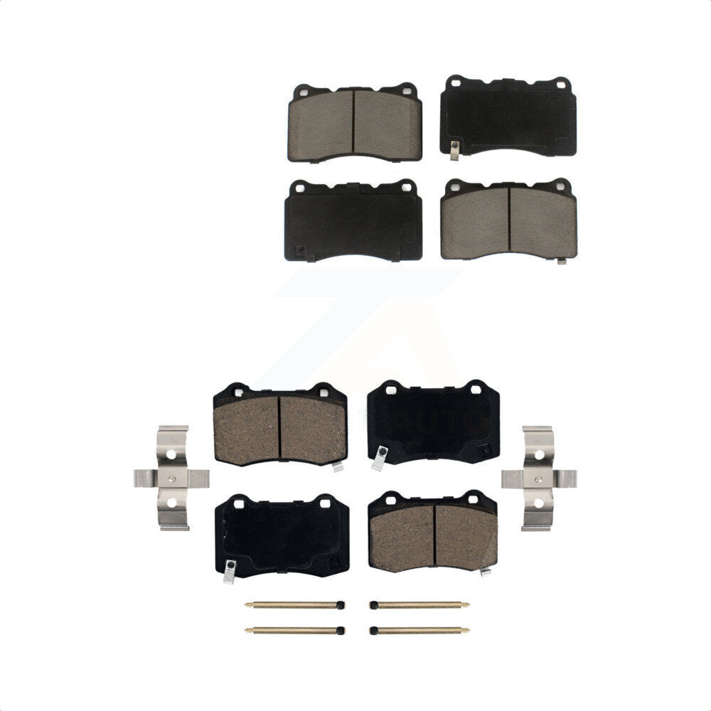 Front Rear Ceramic Brake Pads Kit For Cadillac CTS Tesla STS X S KCX-100300