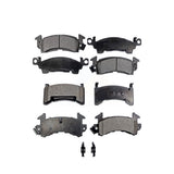 Front Rear Ceramic Brake Pads Kit For Cadillac DeVille Pontiac Firebird Fleetwood Commercial Chassis KTC-100337