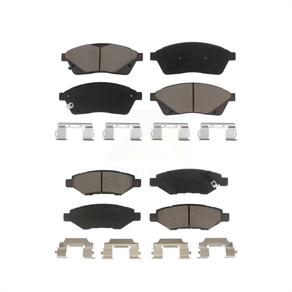 Front Rear Ceramic Brake Pads Kit For Cadillac SRX Saab 9-4X KCX-100514
