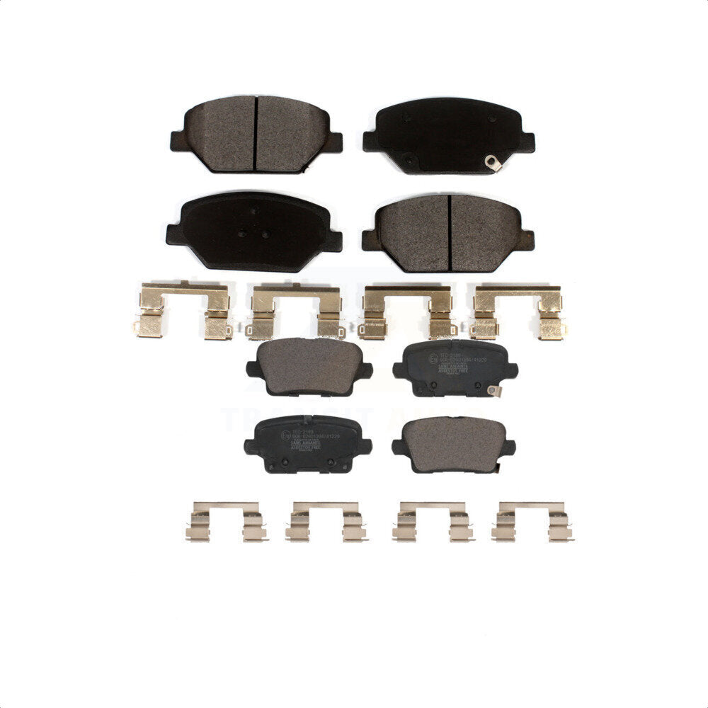 Front Rear Ceramic Brake Pads Kit For Cadillac XT4 Buick Regal Sportback KTC-100649