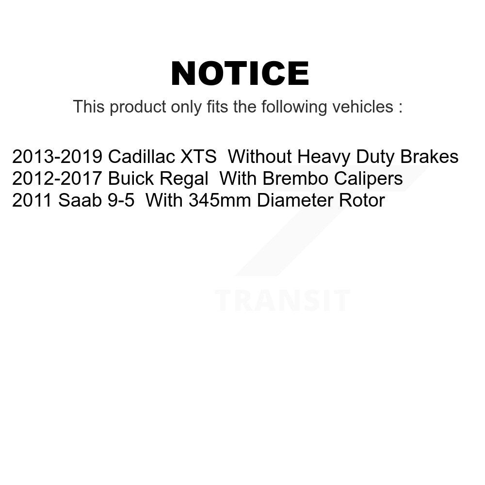Front Rear Ceramic Brake Pads Kit For Cadillac XTS Buick Regal Saab 9-5 KCX-100218