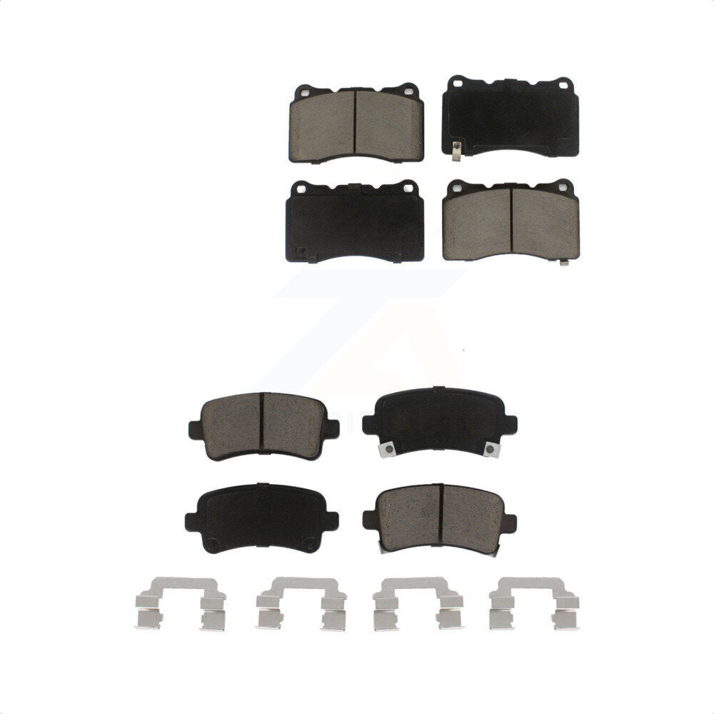Front Rear Ceramic Brake Pads Kit For Cadillac XTS Buick Regal Saab 9-5 KCX-100218