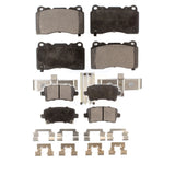 Front Rear Ceramic Brake Pads Kit For Cadillac XTS Buick Regal Saab 9-5 KTC-100007