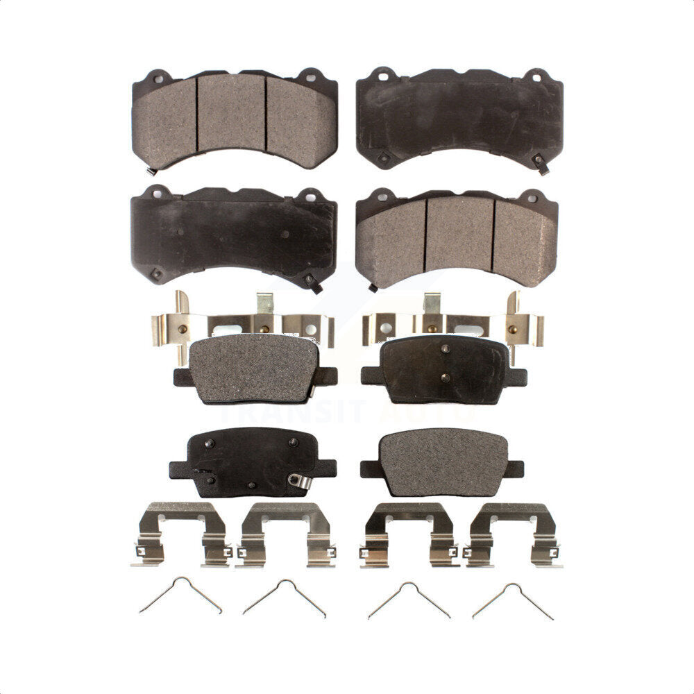 Front Rear Ceramic Brake Pads Kit For Chevrolet Camaro With 6 Piston Brembo Calipers KTC-100517