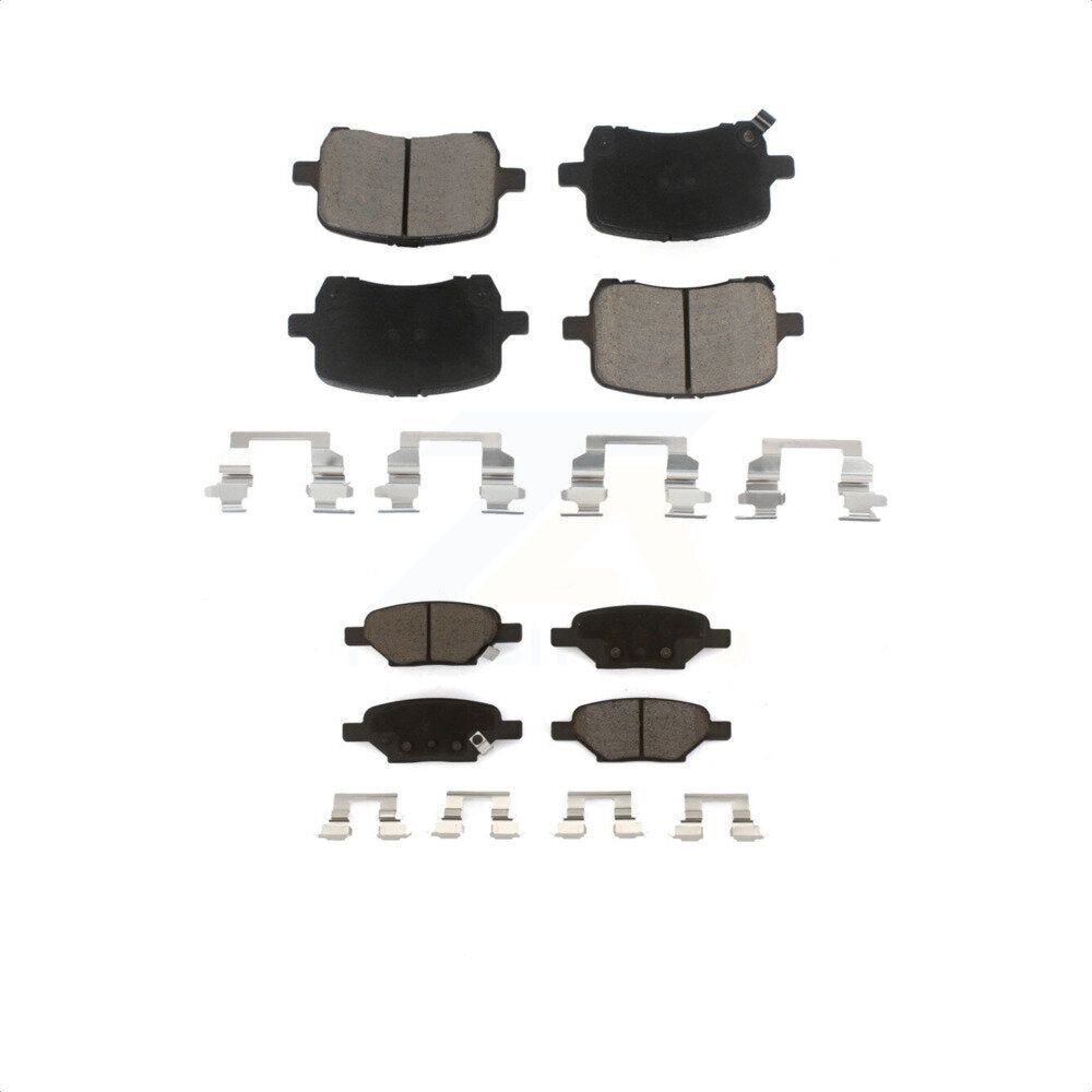 Front Rear Ceramic Brake Pads Kit For Chevrolet Cobalt Malibu Saturn Ion HHR Pontiac G6 Pursuit KCX-100147