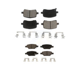Front Rear Ceramic Brake Pads Kit For Chevrolet Cobalt Malibu Saturn Ion HHR Pontiac G6 Pursuit KCX-100147