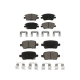 Front Rear Ceramic Brake Pads Kit For Chevrolet Cruze Volt Bolt EV EUV KCX-100468