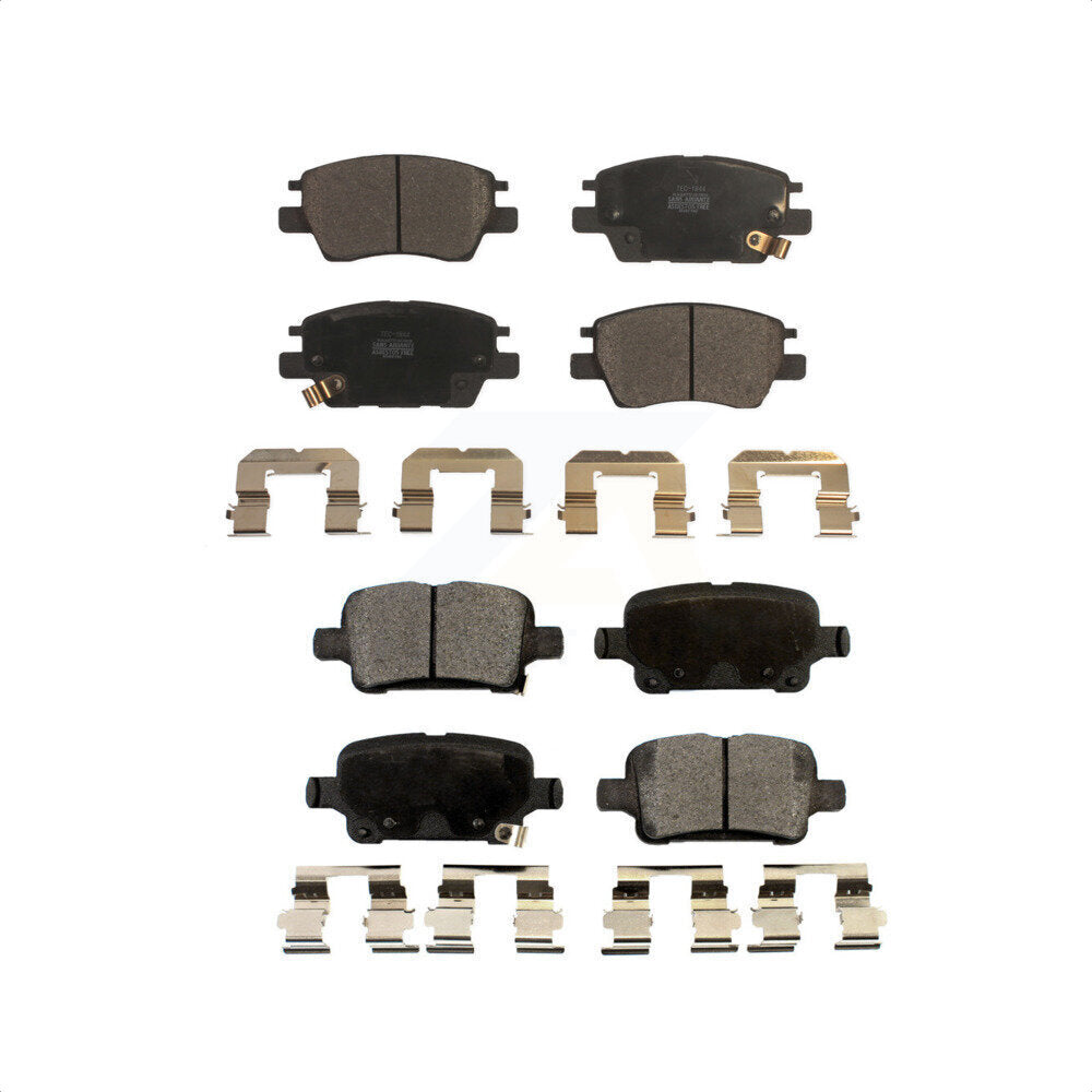 Front Rear Ceramic Brake Pads Kit For Chevrolet Cruze Volt Bolt EV EUV KTC-100311