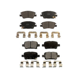 Front Rear Ceramic Brake Pads Kit For Chevrolet Cruze Volt Bolt EV EUV KTC-100311