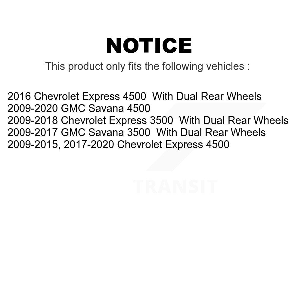 Front Rear Ceramic Brake Pads Kit For Chevrolet Express 3500 GMC Savana 4500 KTC-100387