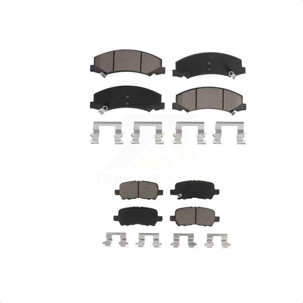Front Rear Ceramic Brake Pads Kit For Chevrolet Impala Limited KCX-100398