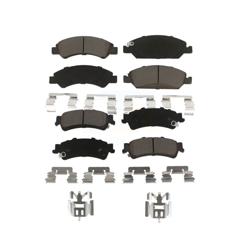 Front Rear Ceramic Brake Pads Kit For Chevrolet Silverado 1500 GMC Sierra Classic Drum rear brakes KCX-100220