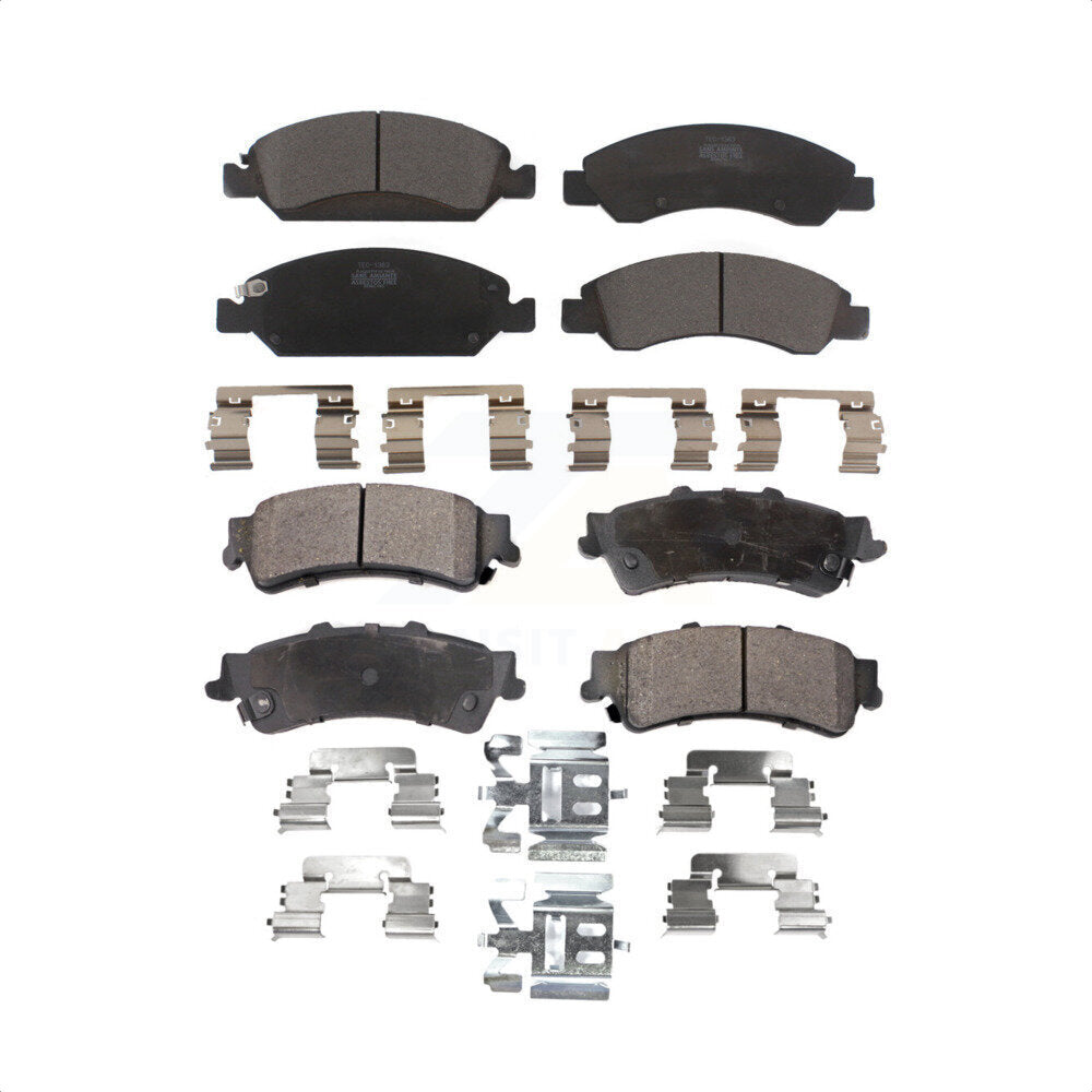 Front Rear Ceramic Brake Pads Kit For Chevrolet Silverado 1500 GMC Sierra Classic Drum rear brakes KTC-100160