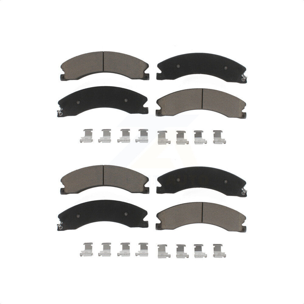 Front Rear Ceramic Brake Pads Kit For Chevrolet Silverado 2500 HD GMC Sierra 3500 Suburban KCX-100501