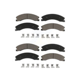Front Rear Ceramic Brake Pads Kit For Chevrolet Silverado 2500 HD GMC Sierra 3500 Suburban KCX-100501
