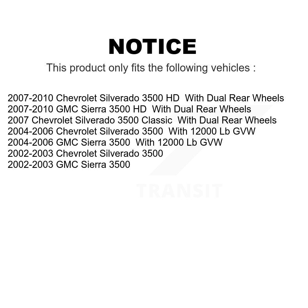 Front Rear Ceramic Brake Pads Kit For Chevrolet Silverado 3500 HD GMC Sierra Classic KCX-100354