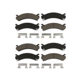 Front Rear Ceramic Brake Pads Kit For Chevrolet Silverado 3500 HD GMC Sierra Classic KCX-100354