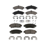 Front Rear Ceramic Brake Pads Kit For Chevrolet Trailblazer GMC Envoy EXT XL Buick Rainier Oldsmobile Bravada XUV SSR Isuzu Ascender Saab 9-7x KCX-100060
