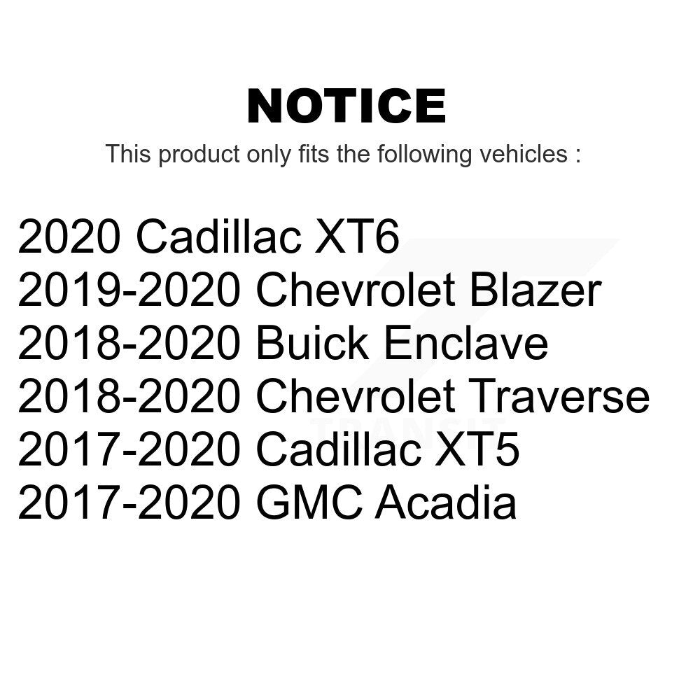 Front Rear Ceramic Brake Pads Kit For Chevrolet Traverse GMC Acadia Cadillac XT5 Buick Enclave Blazer XT6 KCX-100434