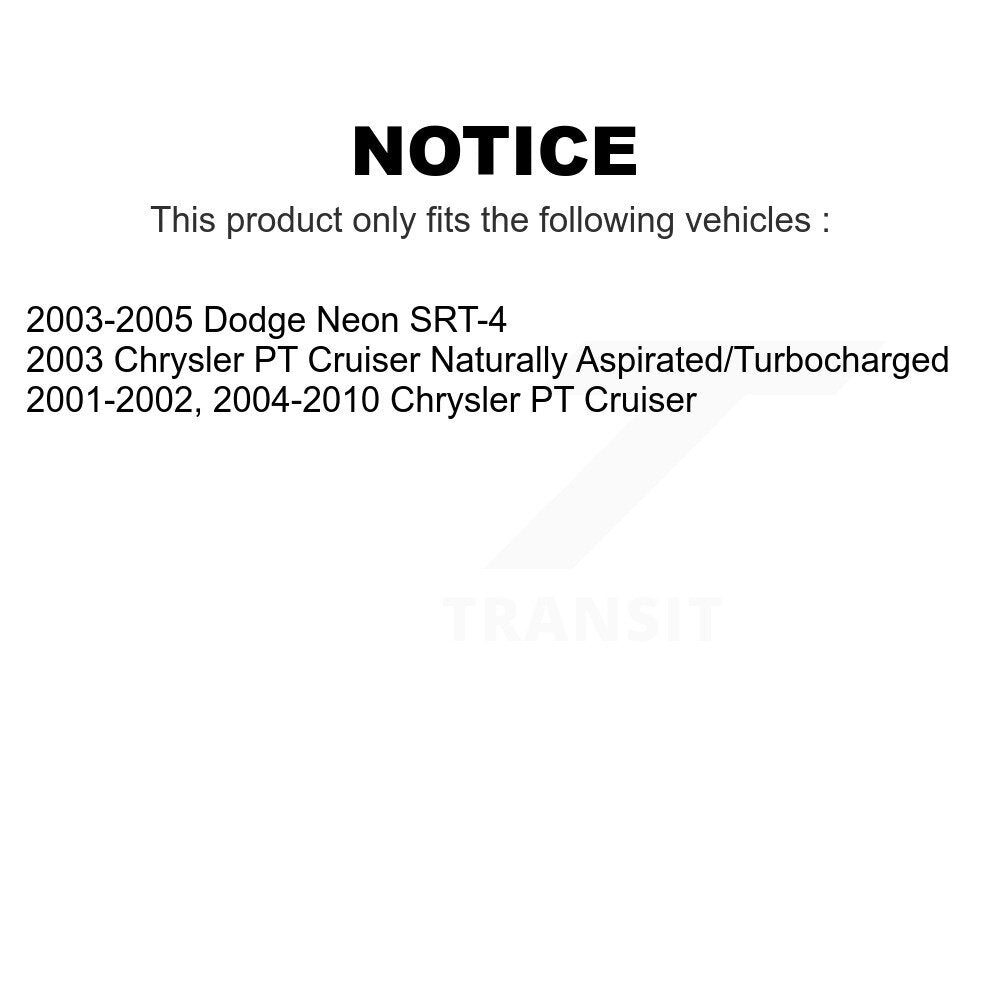 Front Rear Ceramic Brake Pads Kit For Chrysler PT Cruiser Dodge Neon KCX-100025