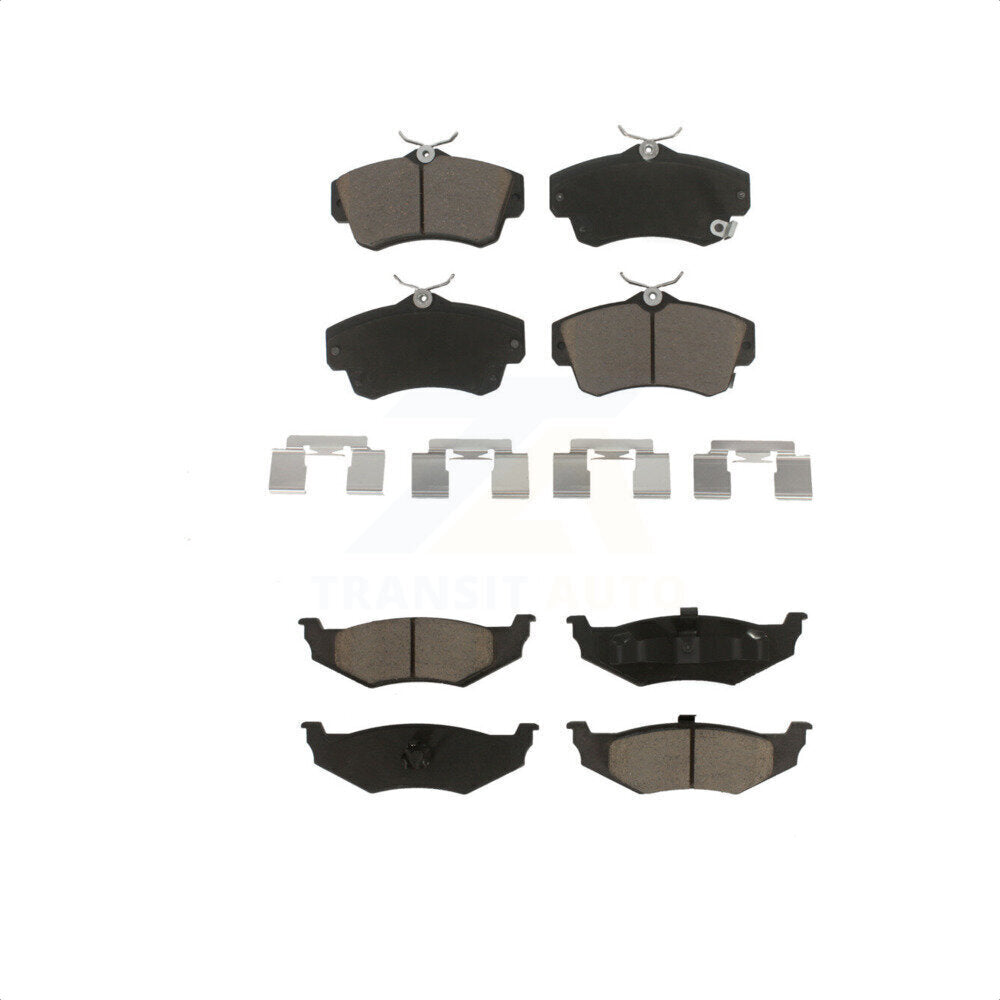 Front Rear Ceramic Brake Pads Kit For Chrysler PT Cruiser Dodge Neon KCX-100025