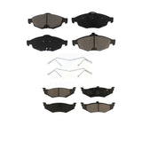 Front Rear Ceramic Brake Pads Kit For Chrysler Sebring Dodge Stratus KCX-100274