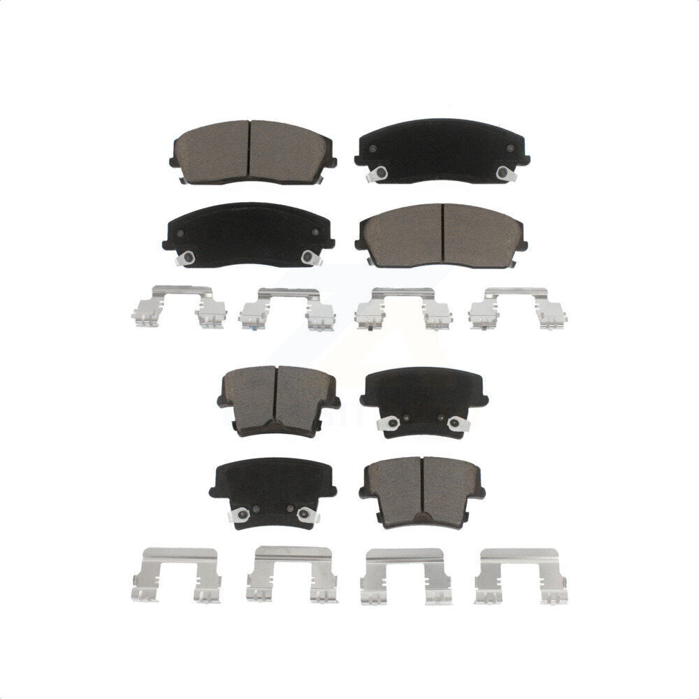 Front Rear Ceramic Brake Pads Kit For Dodge Charger Chrysler 300 Challenger Magnum KCX-100029