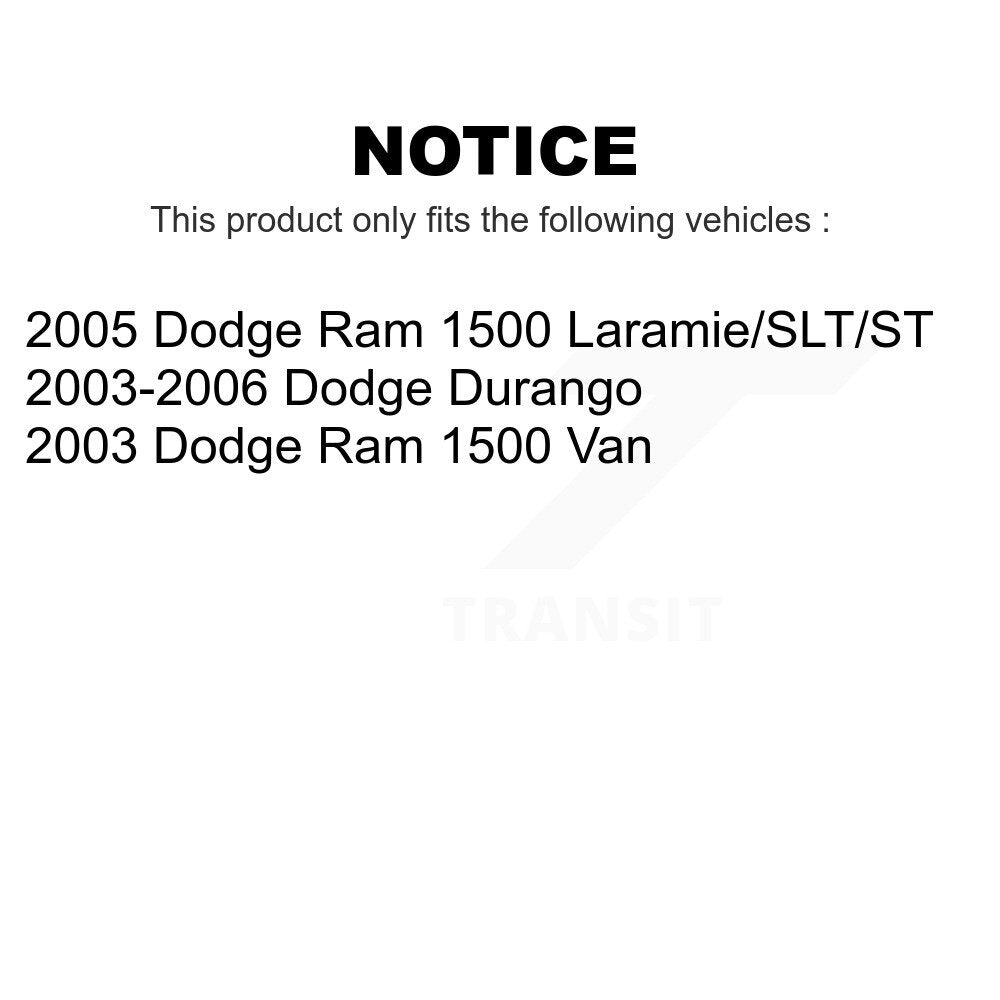 Front Rear Ceramic Brake Pads Kit For Dodge Durango Ram 1500 Van KCX-100519