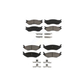 Front Rear Ceramic Brake Pads Kit For Dodge Durango Ram 1500 Van KCX-100519