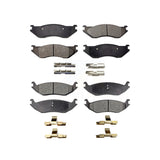 Front Rear Ceramic Brake Pads Kit For Dodge Durango Ram 1500 Van KTC-100503