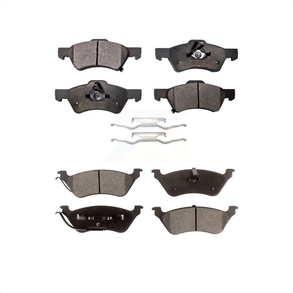 Front Rear Ceramic Brake Pads Kit For Dodge Grand Caravan Chrysler Town & Country Voyager KTC-100438