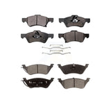 Front Rear Ceramic Brake Pads Kit For Dodge Grand Caravan Chrysler Town & Country Voyager KTC-100438