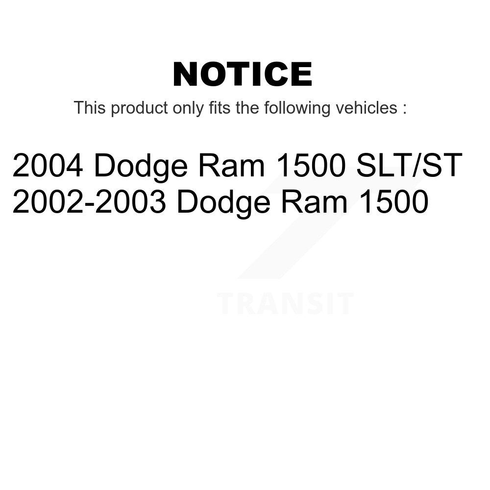 Front Rear Ceramic Brake Pads Kit For Dodge Ram 1500 KCX-100520