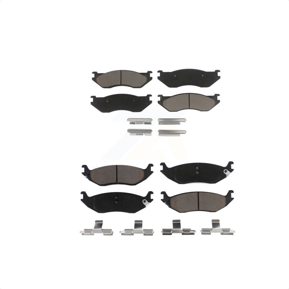 Front Rear Ceramic Brake Pads Kit For Dodge Ram 1500 KCX-100520