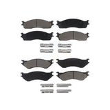 Front Rear Ceramic Brake Pads Kit For Dodge Ram 2500 1500 3500 KCX-100042
