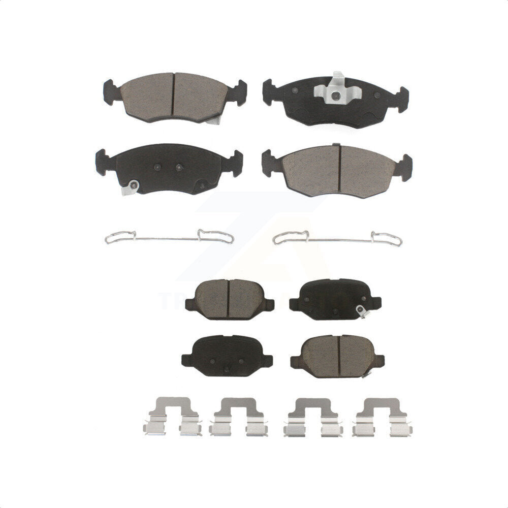 Front Rear Ceramic Brake Pads Kit For Fiat 500 KCX-100206