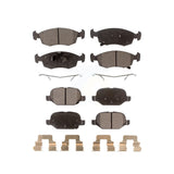 Front Rear Ceramic Brake Pads Kit For Fiat 500 KTC-100252