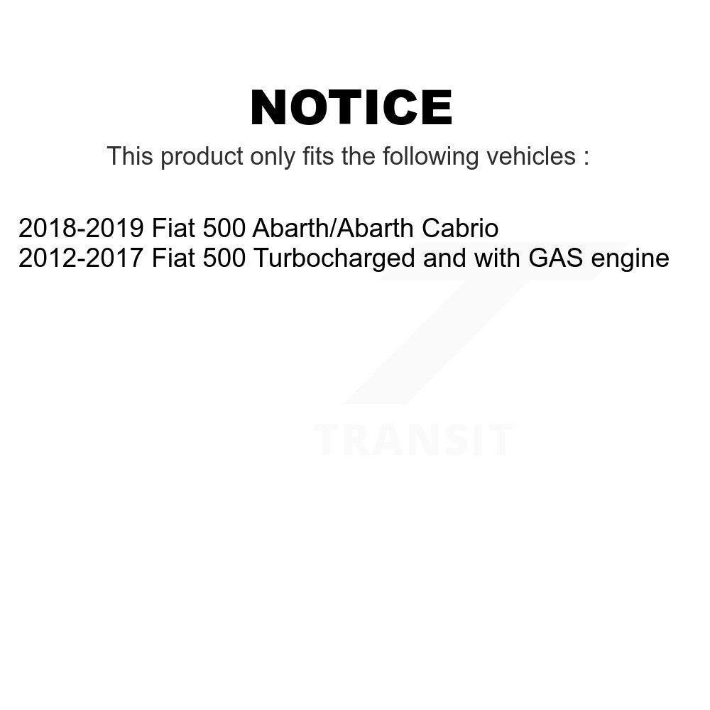 Front Rear Ceramic Brake Pads Kit For Fiat 500 KTC-100589