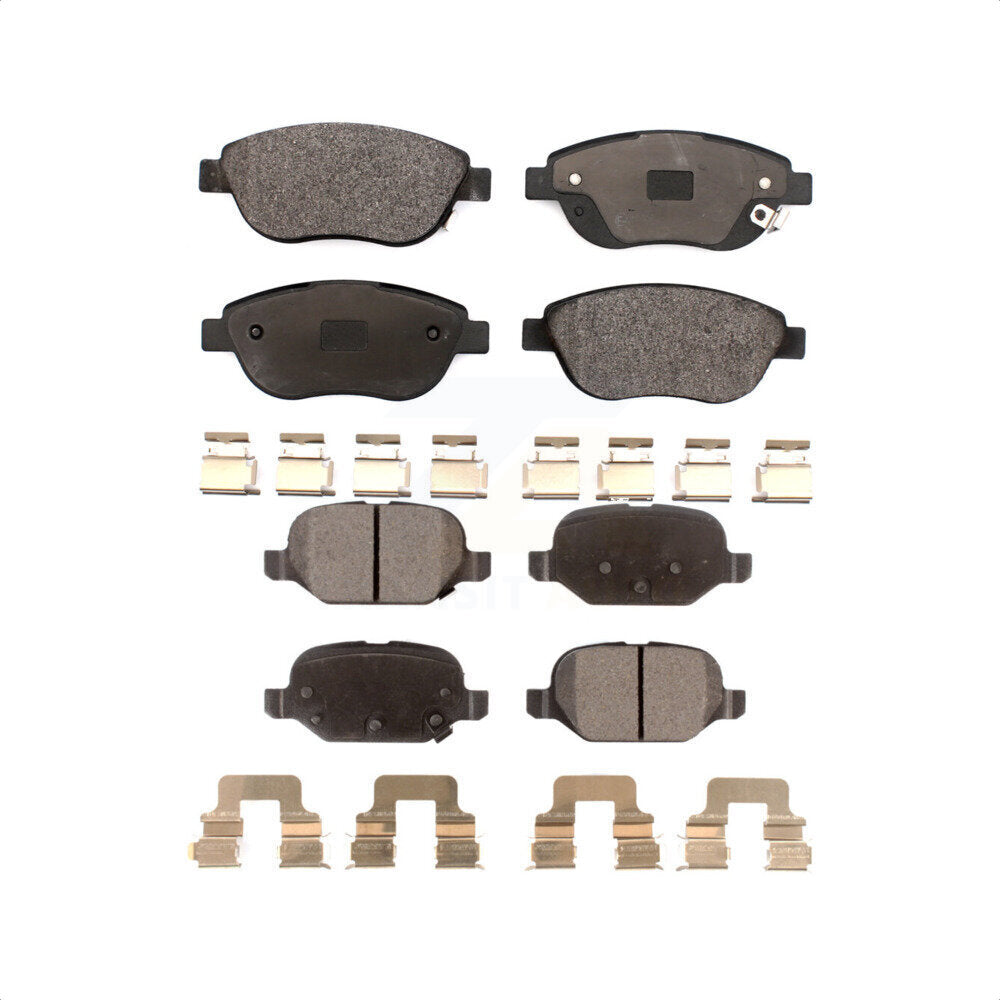 Front Rear Ceramic Brake Pads Kit For Fiat 500 KTC-100589