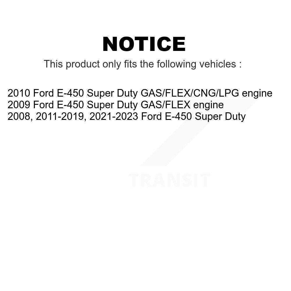 Front Rear Ceramic Brake Pads Kit For Ford E-450 Super Duty KTC-100575