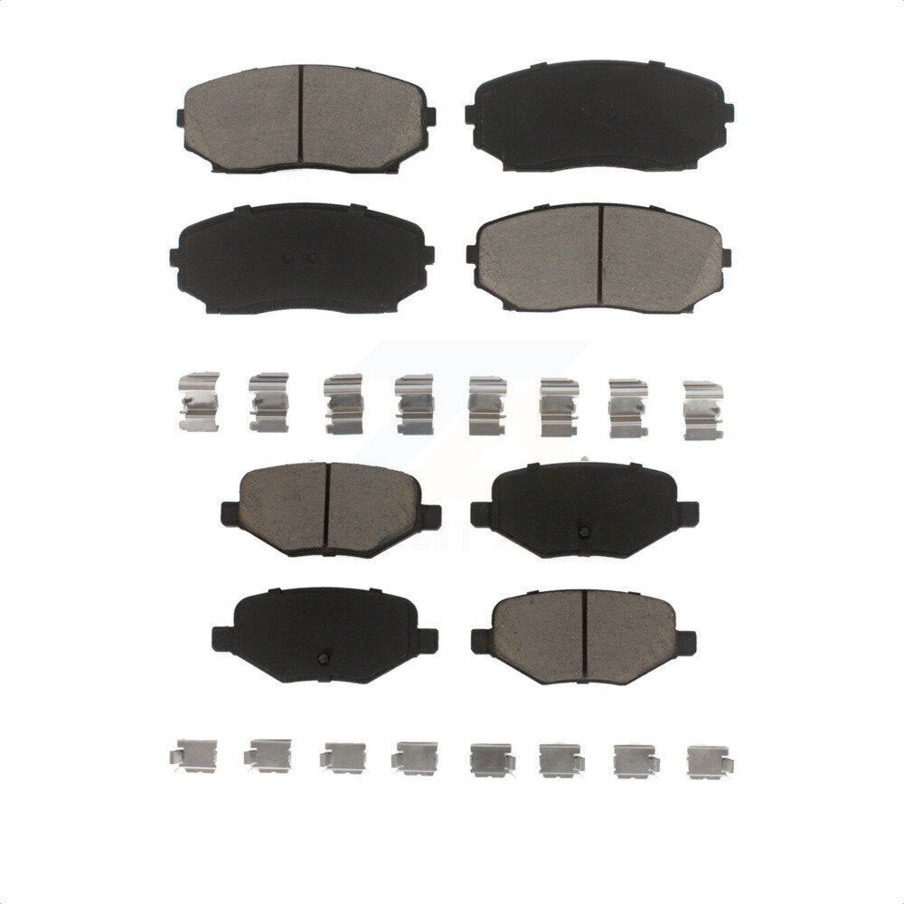 Front Rear Ceramic Brake Pads Kit For Ford Edge Lincoln MKX KCX-100192