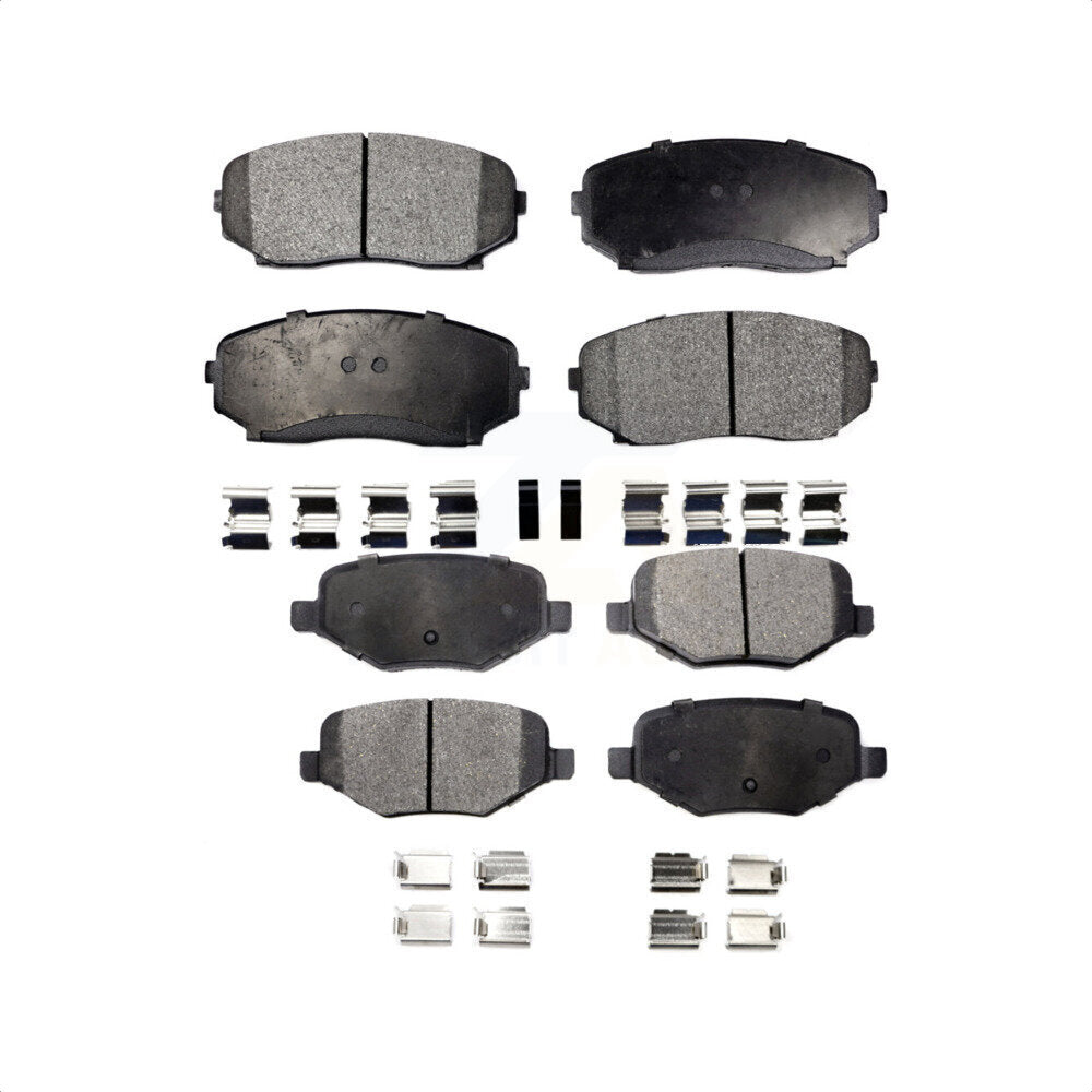 Front Rear Ceramic Brake Pads Kit For Ford Edge Lincoln MKX KTC-100115