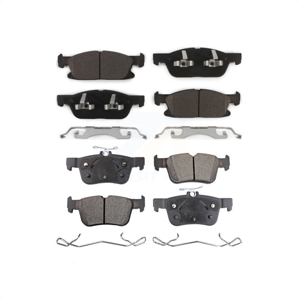 Front Rear Ceramic Brake Pads Kit For Ford Edge Lincoln MKX Nautilus KTC-100305