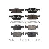 Front Rear Ceramic Brake Pads Kit For Ford Edge Lincoln MKX Nautilus KTC-100305