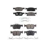 Front Rear Ceramic Brake Pads Kit For Ford Edge Lincoln Nautilus KTC-100670