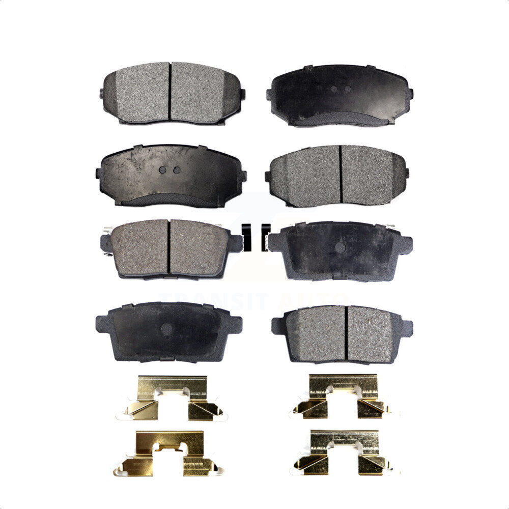 Front Rear Ceramic Brake Pads Kit For Ford Edge Mazda CX-9 CX-7 Lincoln MKX KTC-100114