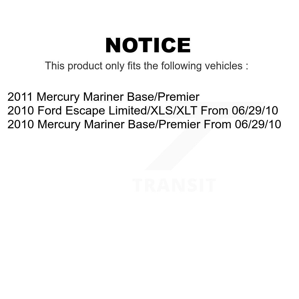 Front Rear Ceramic Brake Pads Kit For Ford Escape Mercury Mariner KCX-100408