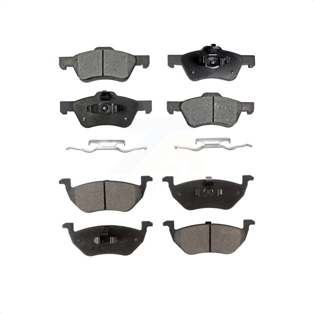 Front Rear Ceramic Brake Pads Kit For Ford Escape Mercury Mariner Mazda Tribute KTC-100033