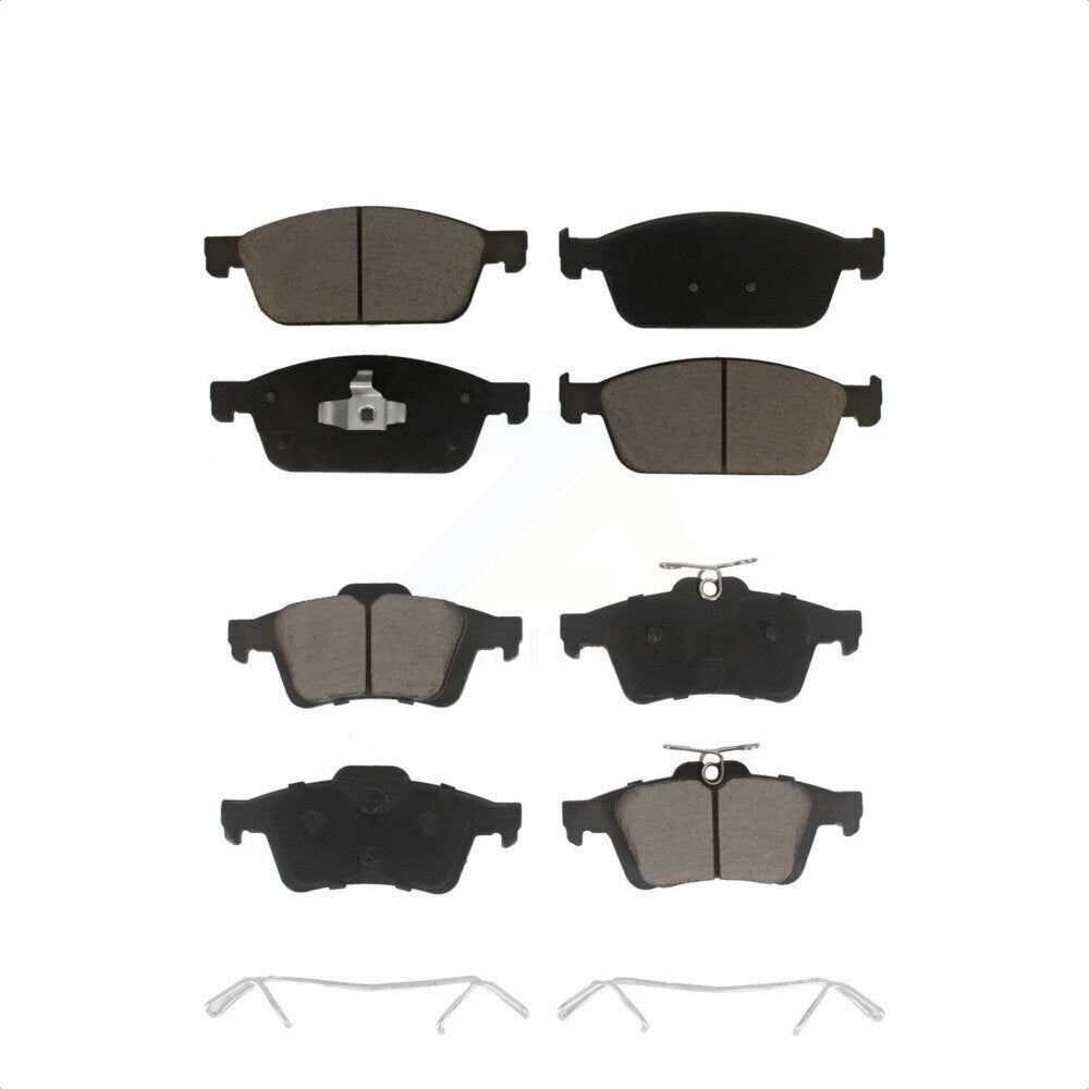 Front Rear Ceramic Brake Pads Kit For Ford Escape Transit Connect KCX-100088
