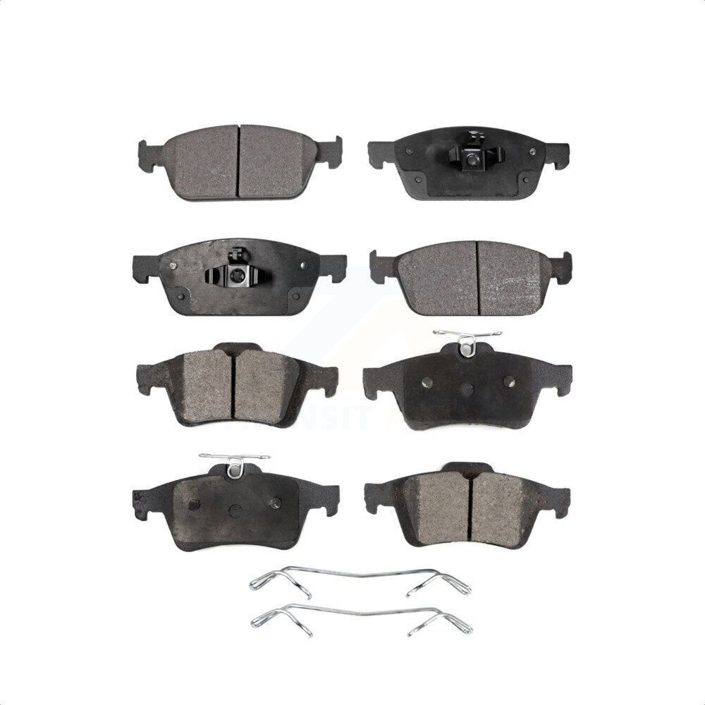 Front Rear Ceramic Brake Pads Kit For Ford Escape Transit Connect KTC-100272